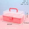 Handheld folding storage box, tools set for manicure, art storage system