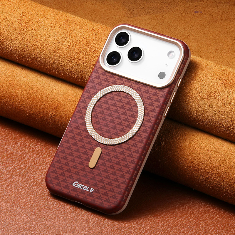 Ốp lưng da nam châm chống rơi cho iPhone 17 Pro Max, bảo vệ toàn diện các dòng 16/15/14/13 — [Mẫu tam giác màu nâu Mocha ★ Da từ tính], [Mẫu tam giác màu đen ★ Da từ tính], [Mẫu tam giác màu xanh ★ Da từ tính], [mẫu tam giác màu đỏ ★ Da từ tính] chi tiết 10