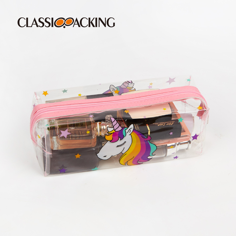 Suministro directo de fábrica material de PVC caja de lápiz patrón de dibujos animados estudiante de la escuela primaria papelería bolsa de almacenamiento simple bolsa de almacenamiento