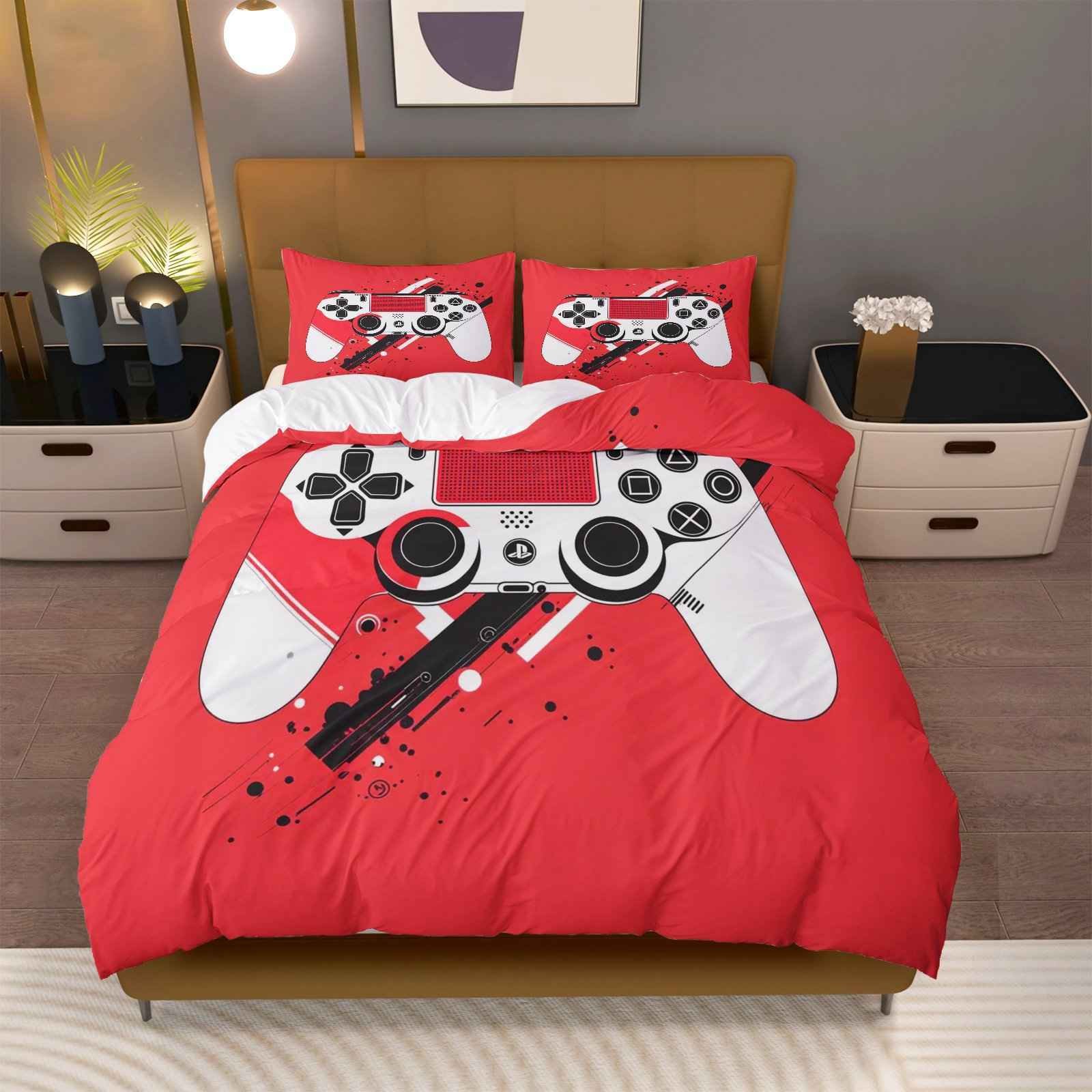 Textil doméstico transfronterizo molienda digital impresión quilt kit mango de juego fuente de fábrica graffiti llevar TEMU / JIT