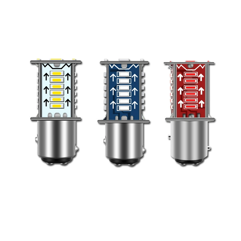 Мотоциклетный светодиодный стоп-сигнал Longsheng 1156 1157 4014 30SMD, мигающие задние фонари с эффектом бегущего поворота