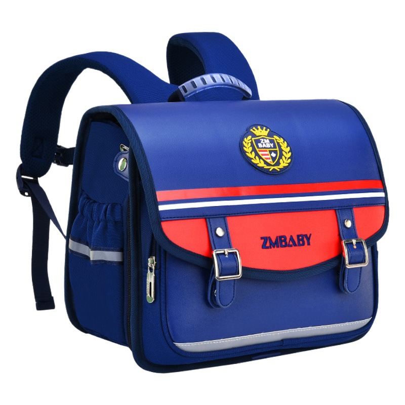 Mochila de estilo británico para niños impermeables de reducción de carga ligera para hombres de 6 a 12 años Nueva mochila horizontal para estudiantes de primaria