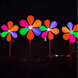 led luminous wind light outdoor waterproof holiday decorative light literary travel Night View garden lawn rotating wind light