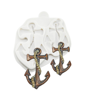 Baking Tools Boat Anchor Flip Sugar Silicone Mold Dry Pace Chocolate Cake Mold DIY Gum Dropping Kitchen Baking