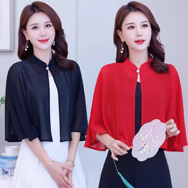 Ice Silk Cardigan Sun Protection Clothing Women's Summer Thin Transparent Super Fairy Sun Protection Clothing Breathable New Chiffon Shirt Jacket