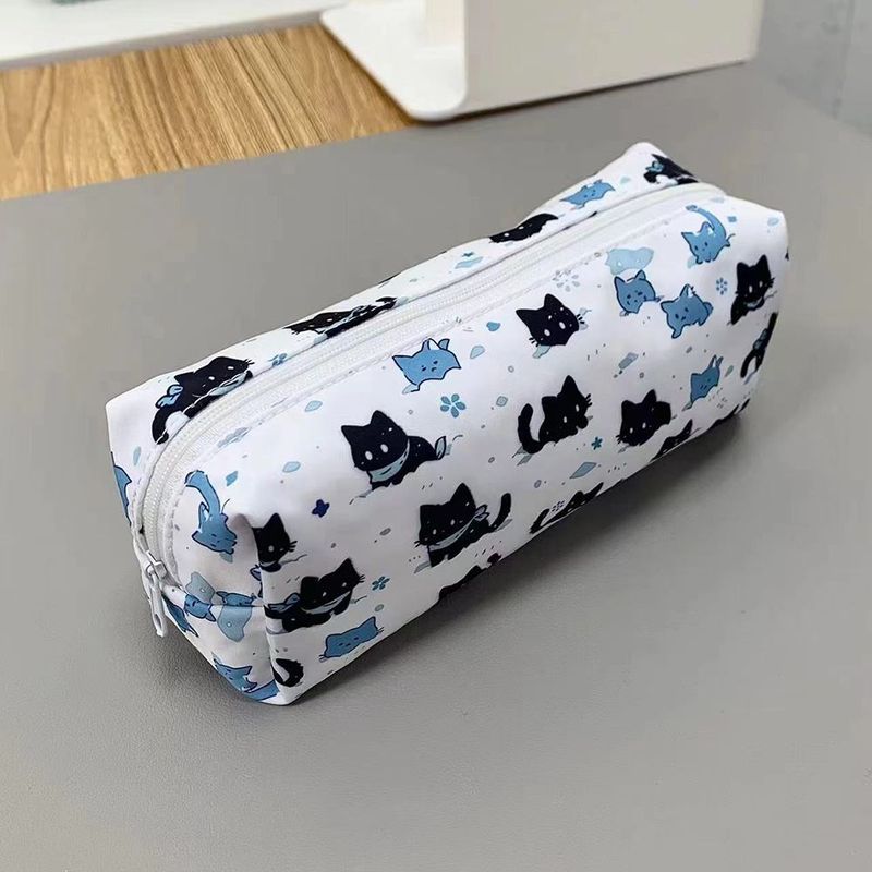 小紅本同品刺繍筆袋シンプル大容量文房具袋学生高颜値円筒鉛筆袋収納バッグ|undefined