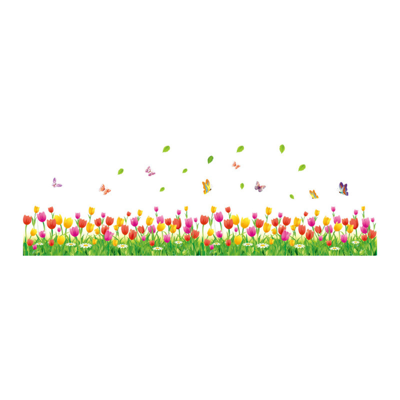 3d tulbi seinakleebis eemaldatav lilleline kodukaunistus_voghion.com