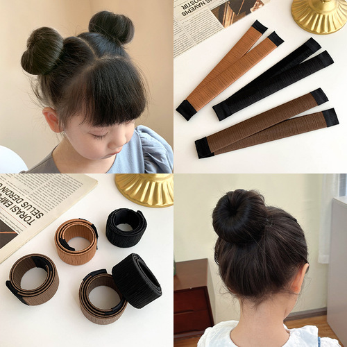 Children's ball hair curler to tie hair, lazy fluffy clip, little girl's bud hair curler, pop ring hair accessories