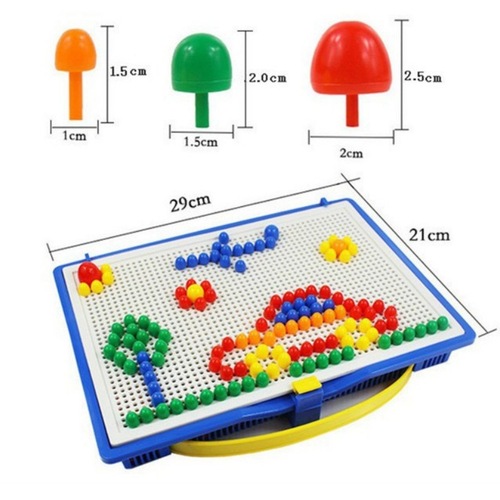 Mushroom Nail Assembly Educational Toy for Boys and Girls, 3-4 Years Old Creative Puzzle, Wholesale