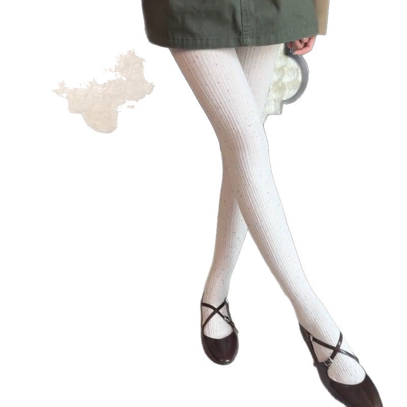 羊毛竖条咖啡色打底裤女秋冬季加厚保暖压力显瘦打底袜冬天连裤袜|undefined