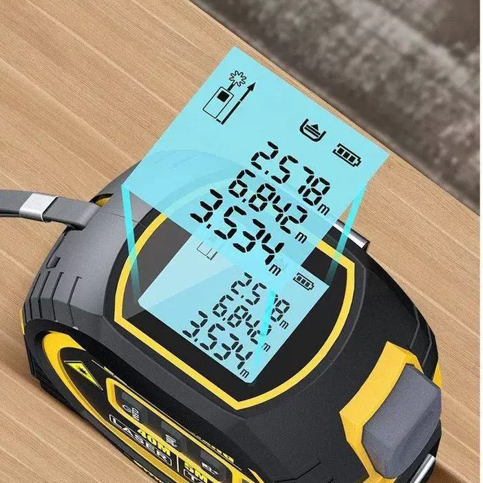 High -precision laser roller infrared ranging metering metering meter thread three -in -one electronic rolltime laser measuring ruler