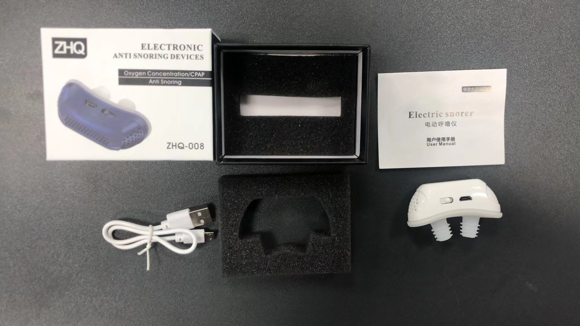 Transfronterizo nuevo transfronterizo eléctrico anti-ronquido artefacto hogar anti-ronquido corrector de respiración anti-ronquido dispositivo en stock