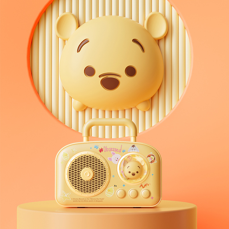 ディズニー Bluetooth スピーカー ミニ かわいい スーツケース 小型スピーカー アウトドア サブウーファー 高価値 誕生日プレゼントに最適|undefined