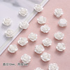 White resin with accessories, phone case, hairgrip for bride, nail decoration, flowered, handmade