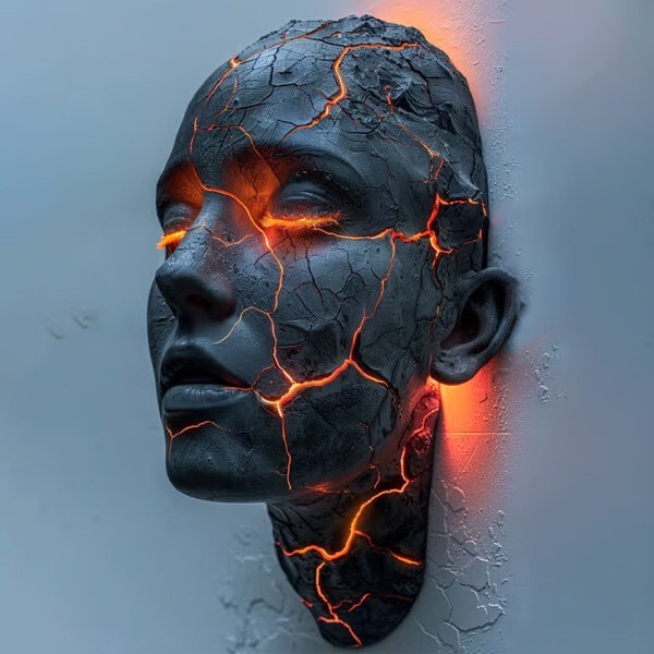 跨境新品Cracked Soul Wall Light破碎的灵魂壁灯挂件工艺品装饰|undefined