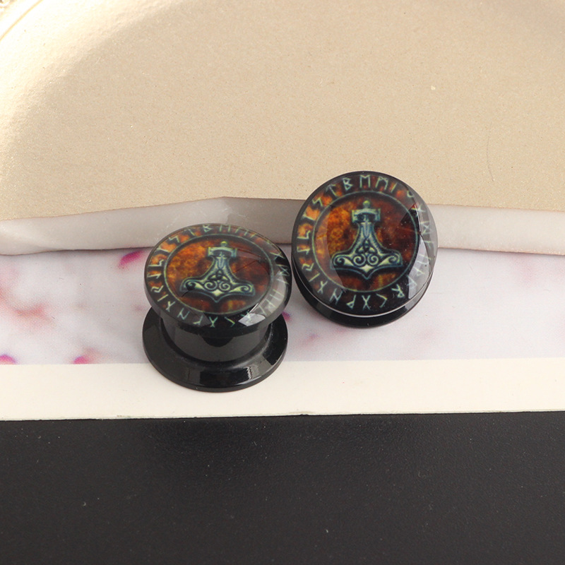 Acrylic Auricle Crown Safety Lock Ear Enlargement Body Piercing Jewelry 16mm detail image 7