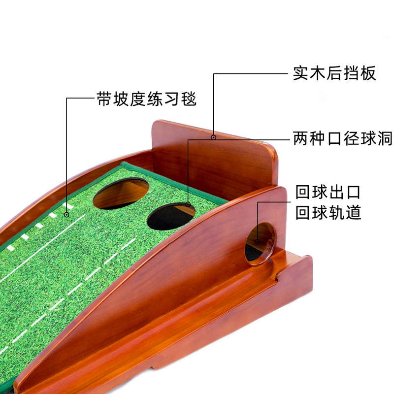 スポットゴルフパッティング練習器具ゴルフ無垢材練習ブランケット屋内ゴルフ用品グリーンパッティングマット|undefined