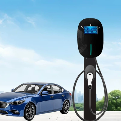 Station Byd 11Kw 22Kw — Elektrikli avtomobil şarj stansiyaları - model-no-5-screen-display-model-7kw-european-standard-5m