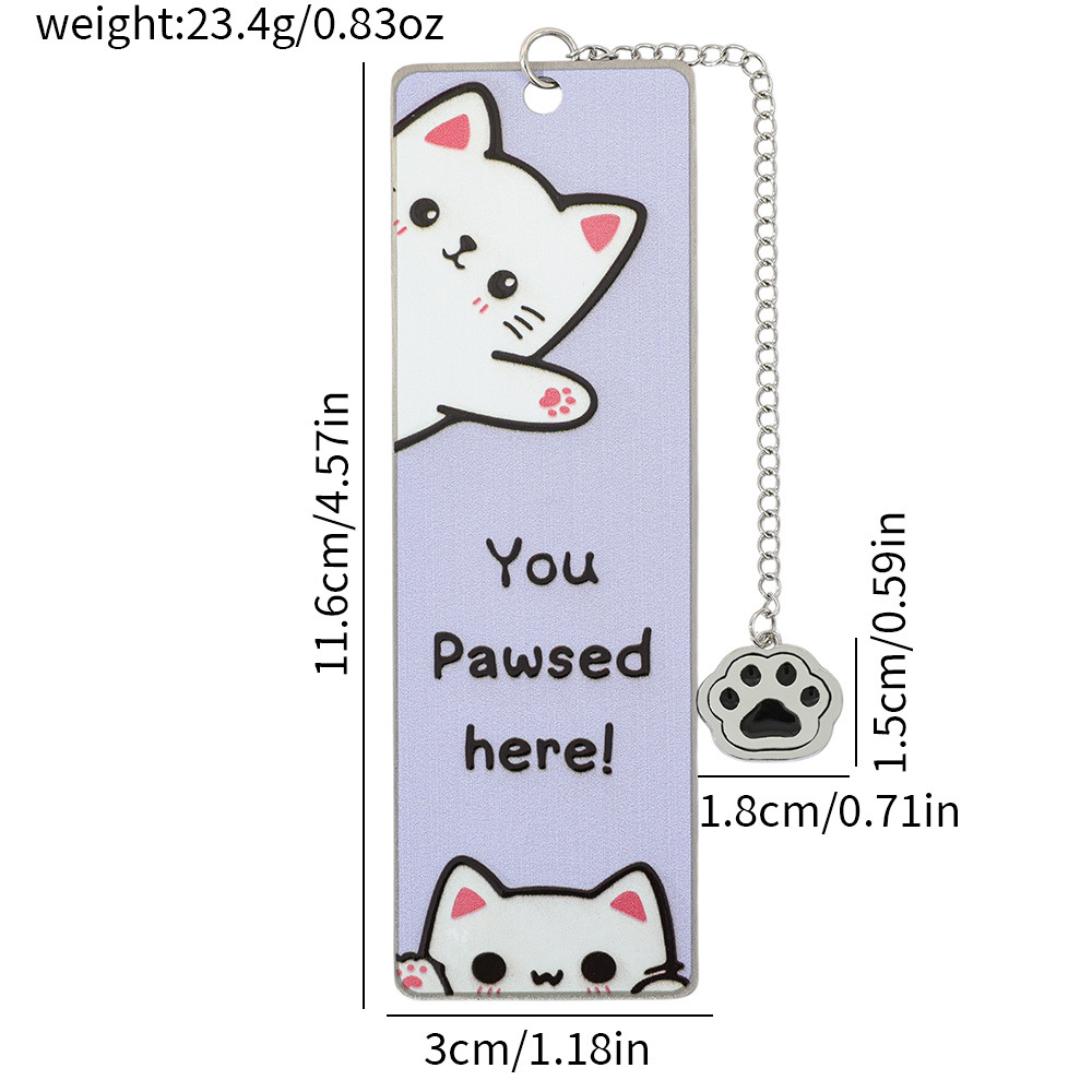 Amazon venta caliente interesante gatito perro marcadores adorables diseño de contraste de color blanco y negro marcadores de acero inoxidable fabricantes al por mayor