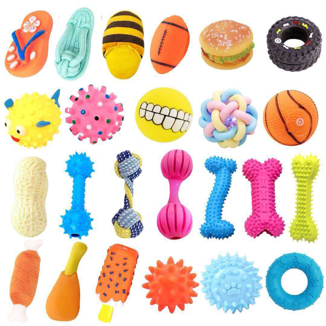 Juguetes para perros, juguetes de voz para mascotas, juguetes resistentes a la mordida, cachorros, perros, entrenamiento de dientes, limpieza de dientes, juguetes de dientes al por mayor