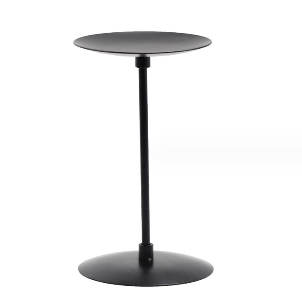 Navidad transfronteriza candelabrera pulverización de oro hierro forjado asiento de cera de cera de columna retro bandeja de cera de alambre de hierro candelabrera columna