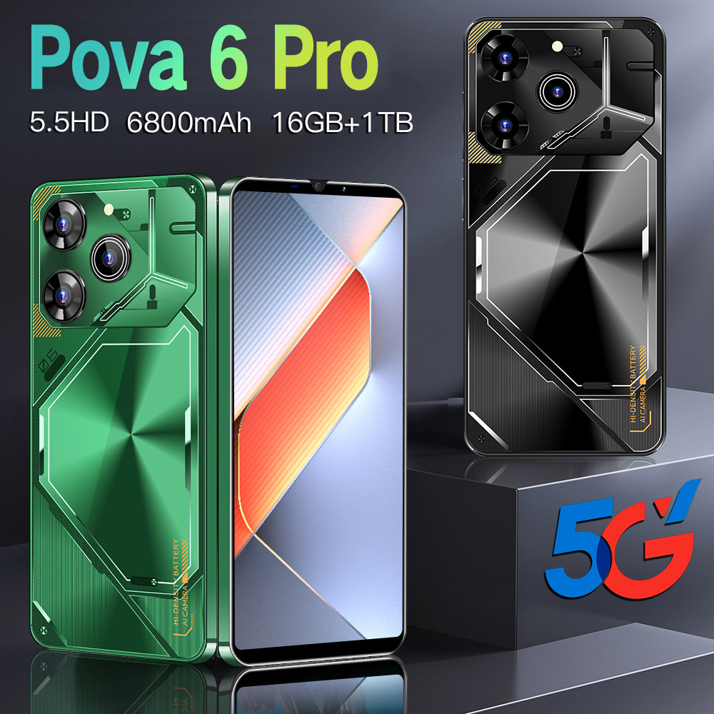 2024新品跨境手机Pova 6 Pro  5.0寸安卓智能手机1+16G厂家现货