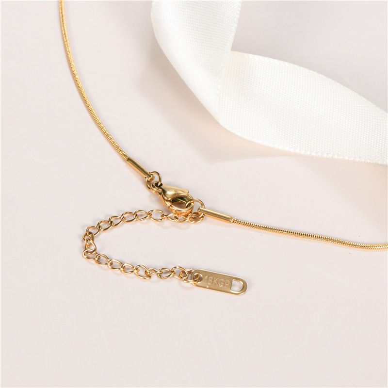 1 Piece Quantity Daily Occasion Titanium Steel Material Fashion Geometric Titanium Steel Plating Necklace 1 Piece