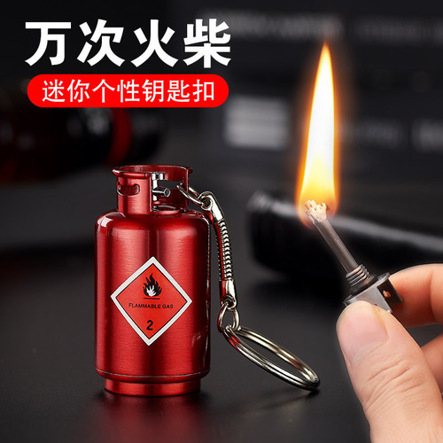 Gas can kerosene lighter fire extinguisher creative mini 10000 strike anywhere fire starters hanging accessories outdoor firestarting camping waterproof