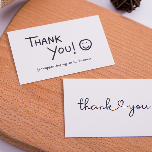 Square Thank You Kraft Paper THANK YOU Tags for Gift Packaging, Gift Decorations, and Baking Notes