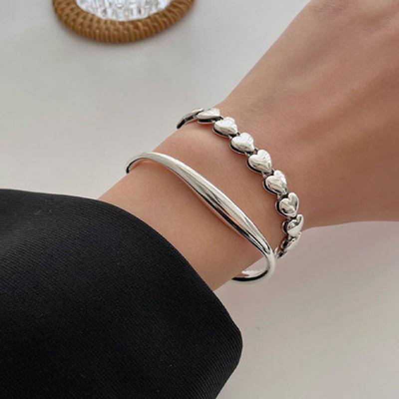 2021 Nouveau Bracelet De Couture D&#39;amour Double Face Simple Rétro Bracelet Femme En Gros display picture 1