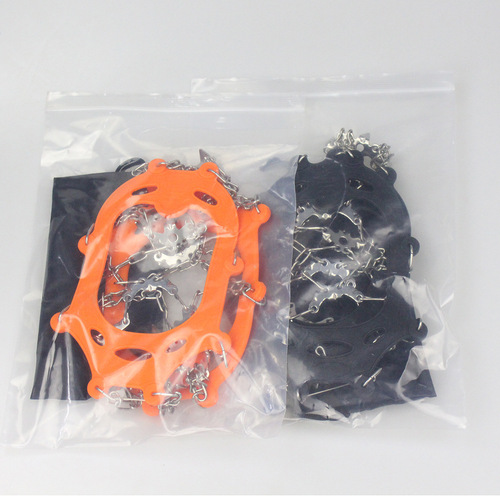 Outdoor non-slip climbing crampons 19 teeth ice and snow stainless steel anti-slip shoe covers silicone ice grip snow ice climbing foot covers