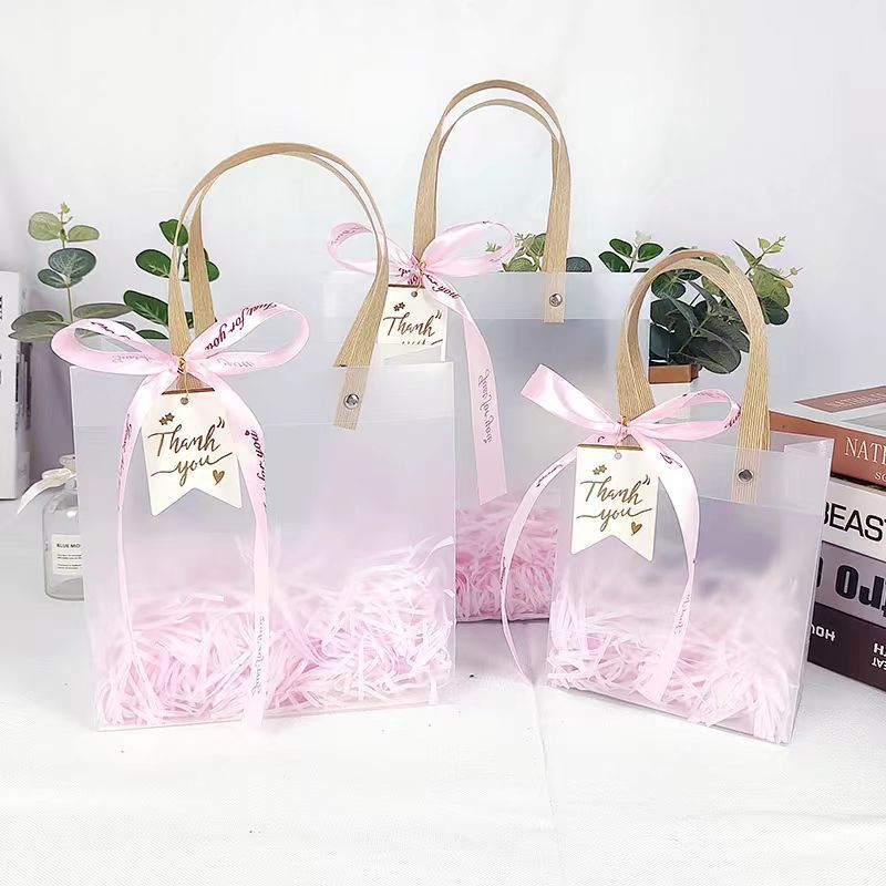 Bolsa + bolsas de ventilador + hierba rosa + colgante; pp; H15xW13xW7CM