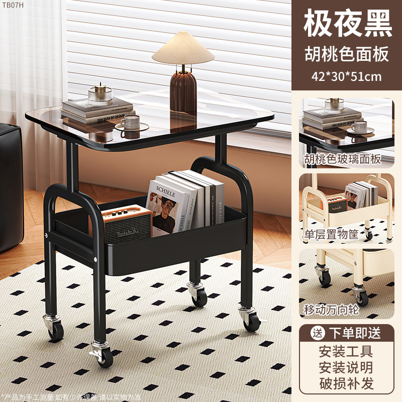 中古収納ラック、取り外し可能なリビングルーム、レトロなコーヒーテーブル、ベッドサイドテーブル、寝室のベッドサイドテーブル、見栄えの良いスナック収納ラック