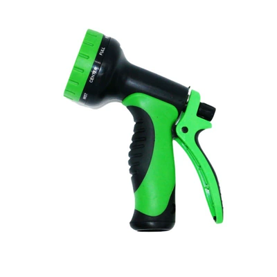 High Pressure Car Wash Garden Water Gun Garden Gardening Watering Tools 10 Functions Abs Plastic Garden Water Gun Green (High pressure car wash water gun) - 10-function-water-gun-american-standard