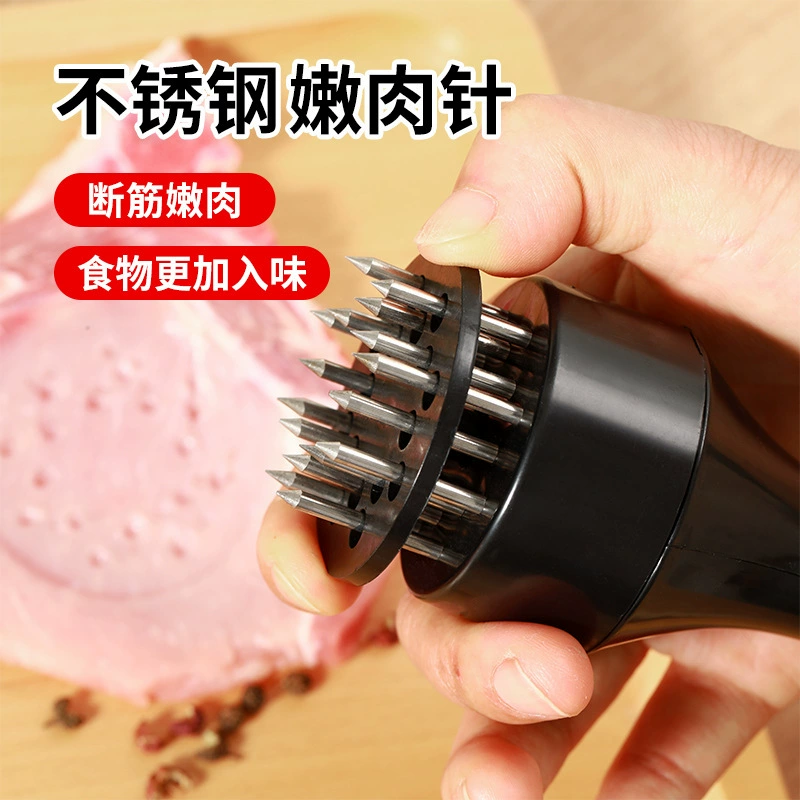 Нержавеющая сталь стейк нежное мясо игла домашние кухонные инструменты круглая сосна мясо сталь гвозди сосновый молоток стучащий мясной молоток