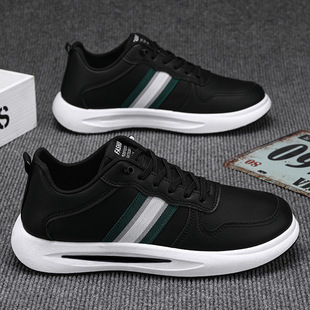 Dropshipping New White Shoes Casual Shoes Men's Fashion Versatile Sports Shoes Cross-Border Foreign Trade Men's Shoes Casual Leather Shoes