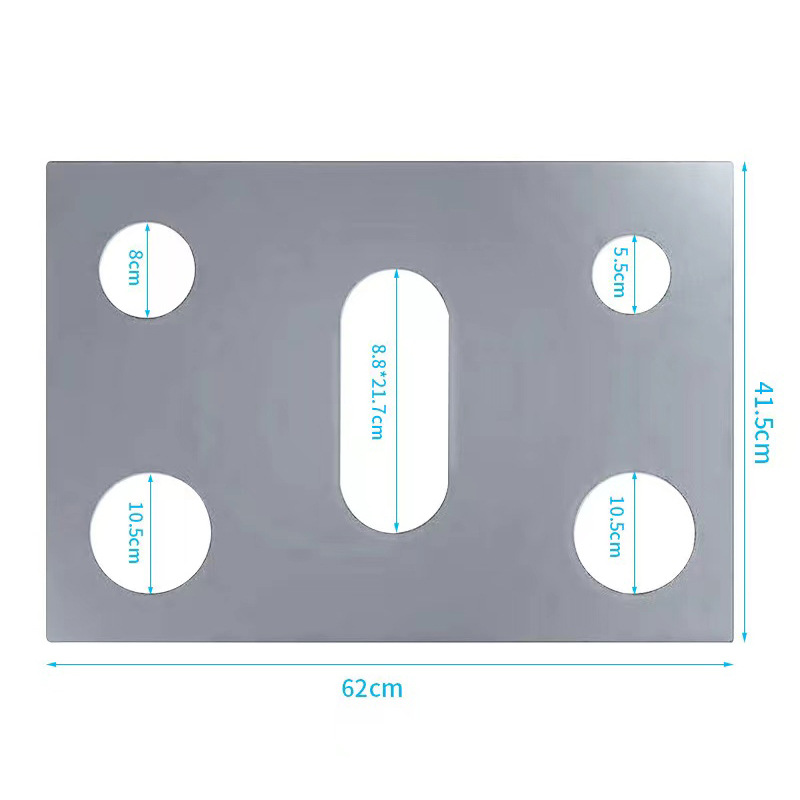 Alfombrilla de estufa de carbón de teflón resistente a altas temperaturas de 0,1mm, a prueba de aceite y a prueba de manchas, mantén de protección de estufa limpia, utensilios de cocina