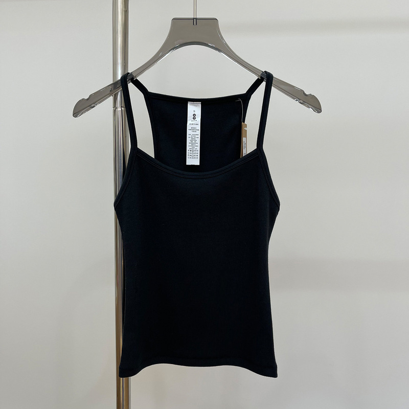 スキンコットンリブのI字型タンクトップ、セクシーなスタイルのLONGCAMIインナーウェア、甘辛ミックススタイル|undefined