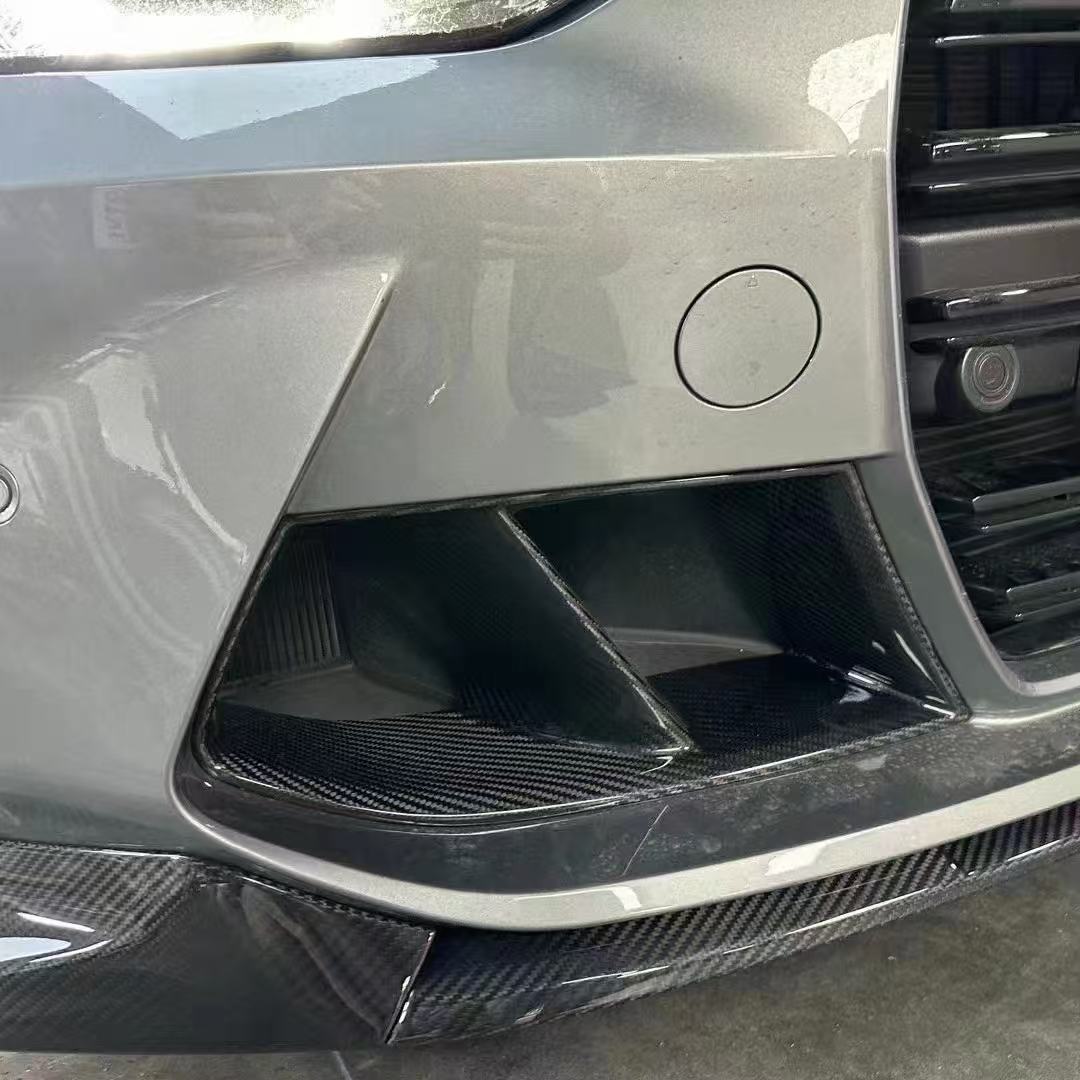 Suitable for Bmw M3G80/M4G82 Upgrade Mp Model Carbon Fiber Fog Light Frame Wet Carbon Dry Carbon