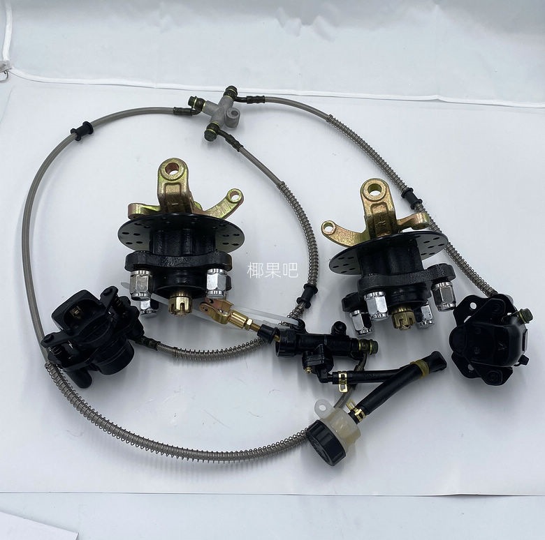Modified four-wheel electric go-kart suspension accessories, horn-wheel ATV, tricycle wheel hub flange foot brake