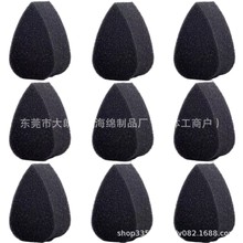 艺术绘画辅助海绵块水滴形状海绵黑色面部彩绘海绵人体彩绘海绵块