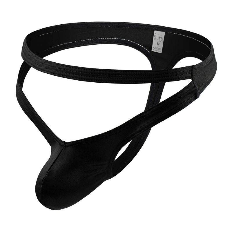 Foreign Trade Hot-selling Men's Thong Front Opening Cut Out Sexy European and American Trendy Men's GAY Soft, Comfortable and Breathable