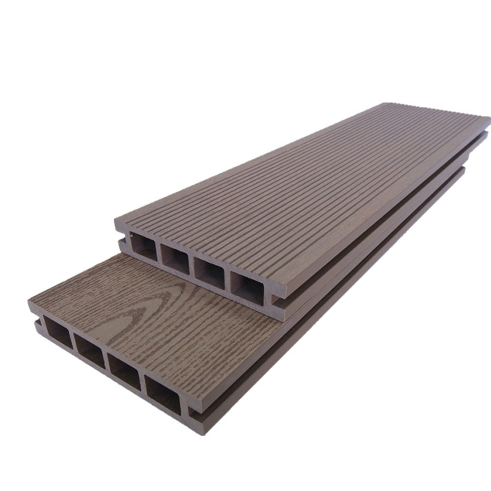 Generación WPC de agujero cuadrado al aire libre 135*25 protección del medio ambiente madera plástico paisaje pasarela pasillo anticorrosivo decoración tablero