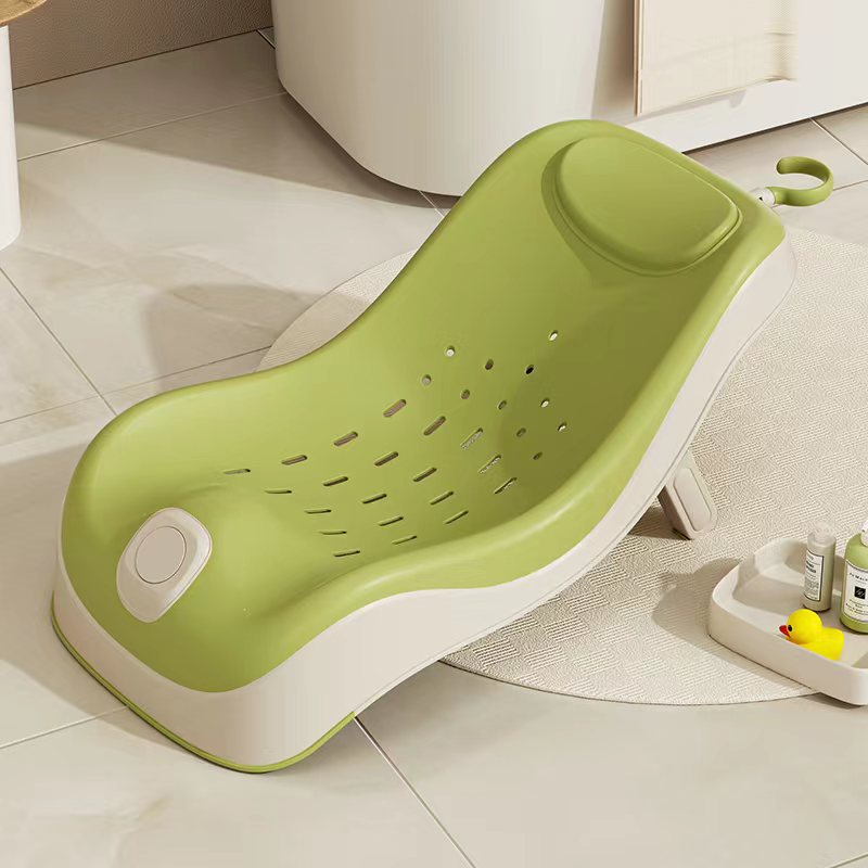Sensible a la temperatura del bebé estante de baño RED DE BAÑO reclinable bebé acostado soporte antideslizante estera recién nacido baño plegable cama de baño