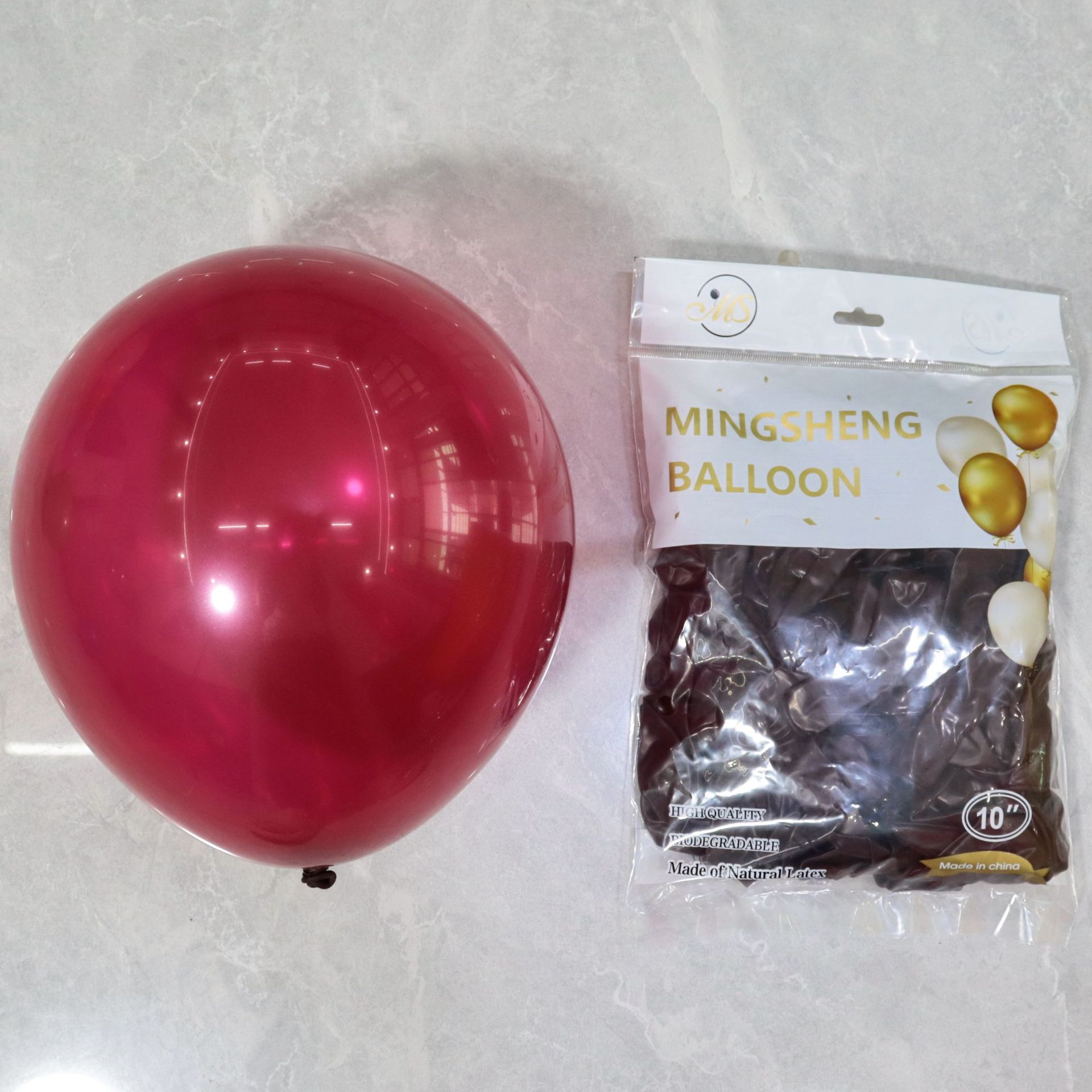 Venta al por mayor de 10 pulgadas 2,2G globo de látex engrosado visita a los Estados Unidos mate redondo cumpleaños fiesta suministros decoración Matt globo