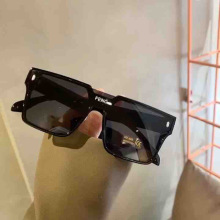 痞帅墨镜男时尚个性2024白色酷潮前卫街拍一体太阳镜女遮阳眼镜-