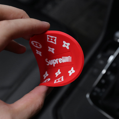 Car water coaster trendy brand personalized creative car anti-slip mat storage mat interior cartoon decorative supplies storage slot