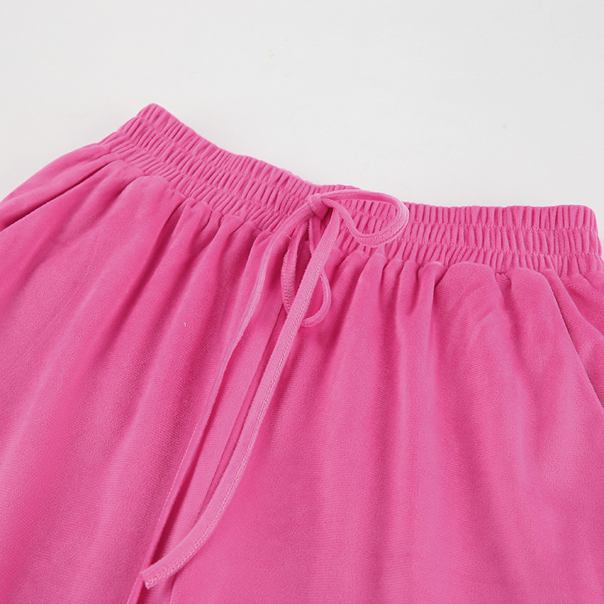 2024 hiver nouveau costume en velours mode européenne et américaine fermeture éclair à manches longues style sport pull à capuche costume décontracté_voghion.com