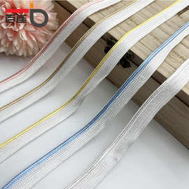 1cm新款彩边子母带家纺被套校服卫衣牙子滚边包边条服装辅料现货