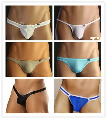 Мужские сексуальные дышащие thong-нижнее белье - многоцветное,low rise, комфортная посадка, повседневное использование